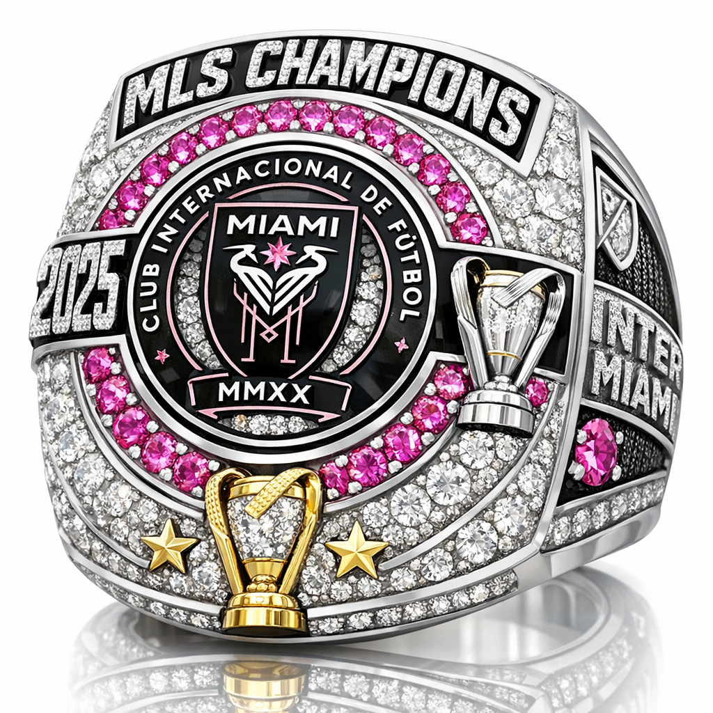 Pre-Order: 2025 Inter Miami MLS Cup Championship Ring - Standard Series - Legend Sports Rings
