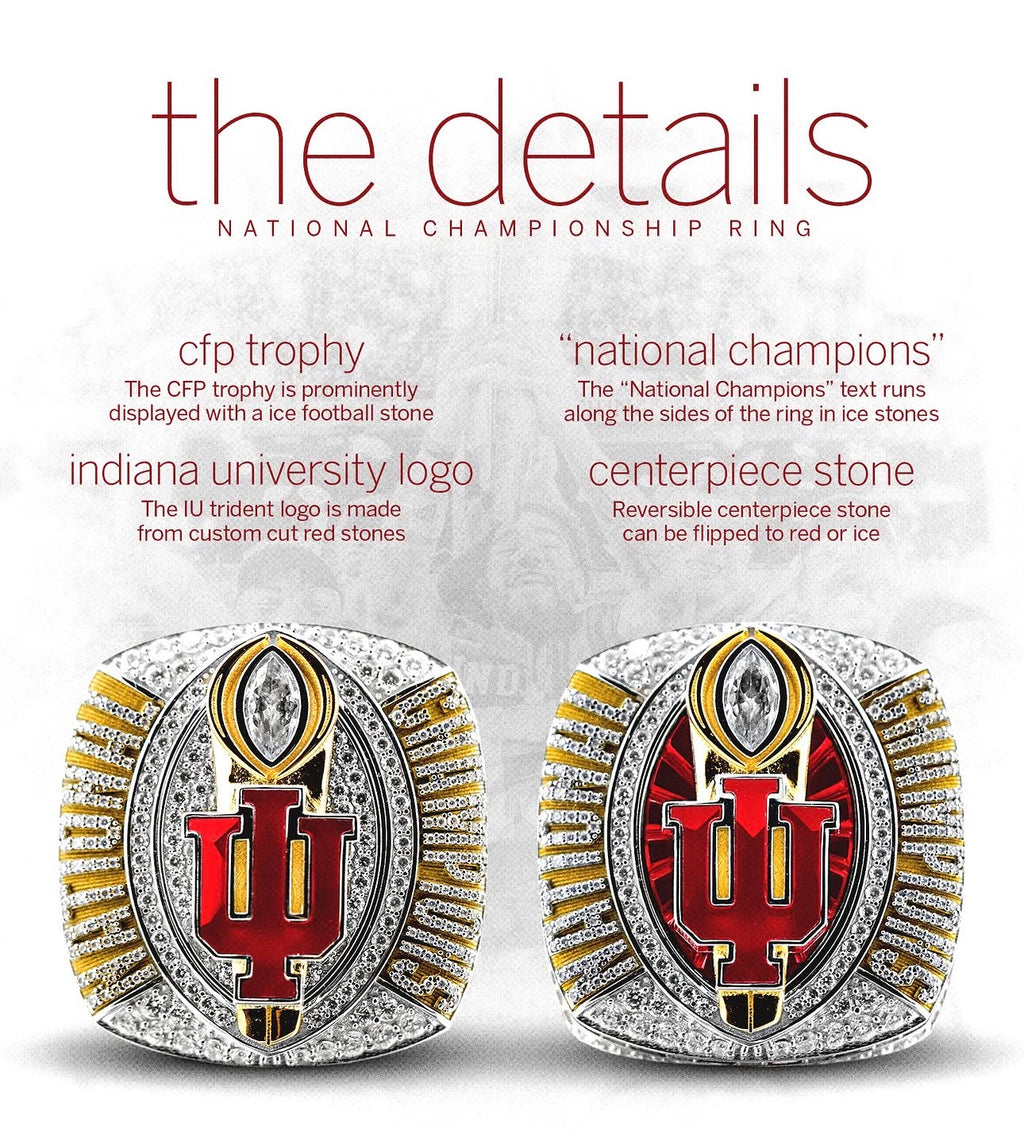 2025 Indiana Hoosiers Football National Championship Ring - Premium Legacy Series