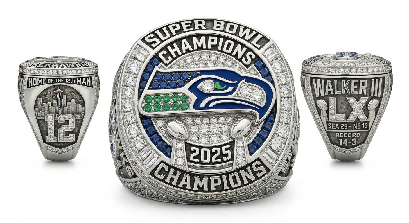 Pre-Order: 2025 Seattle Seahawks Super Bowl Championship Ring - Standard Series